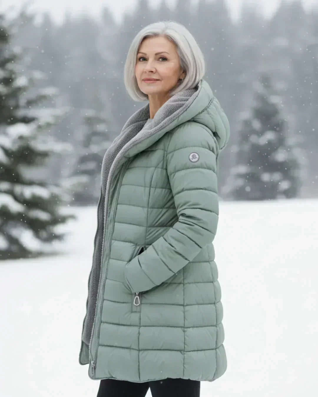 Nadine | Veste matelassée à capuche amovible