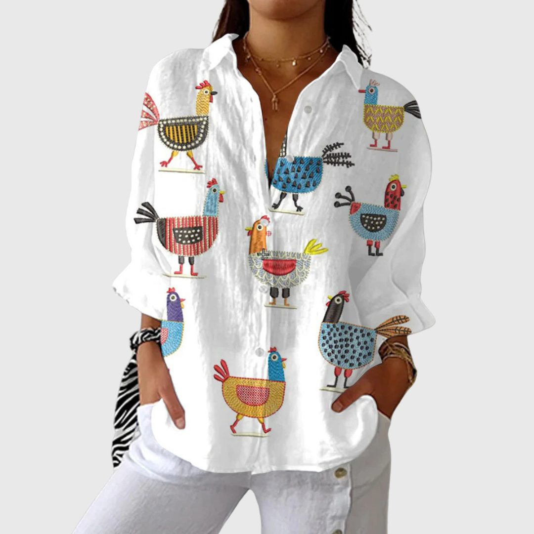 Blouse légère et colorée imprimée