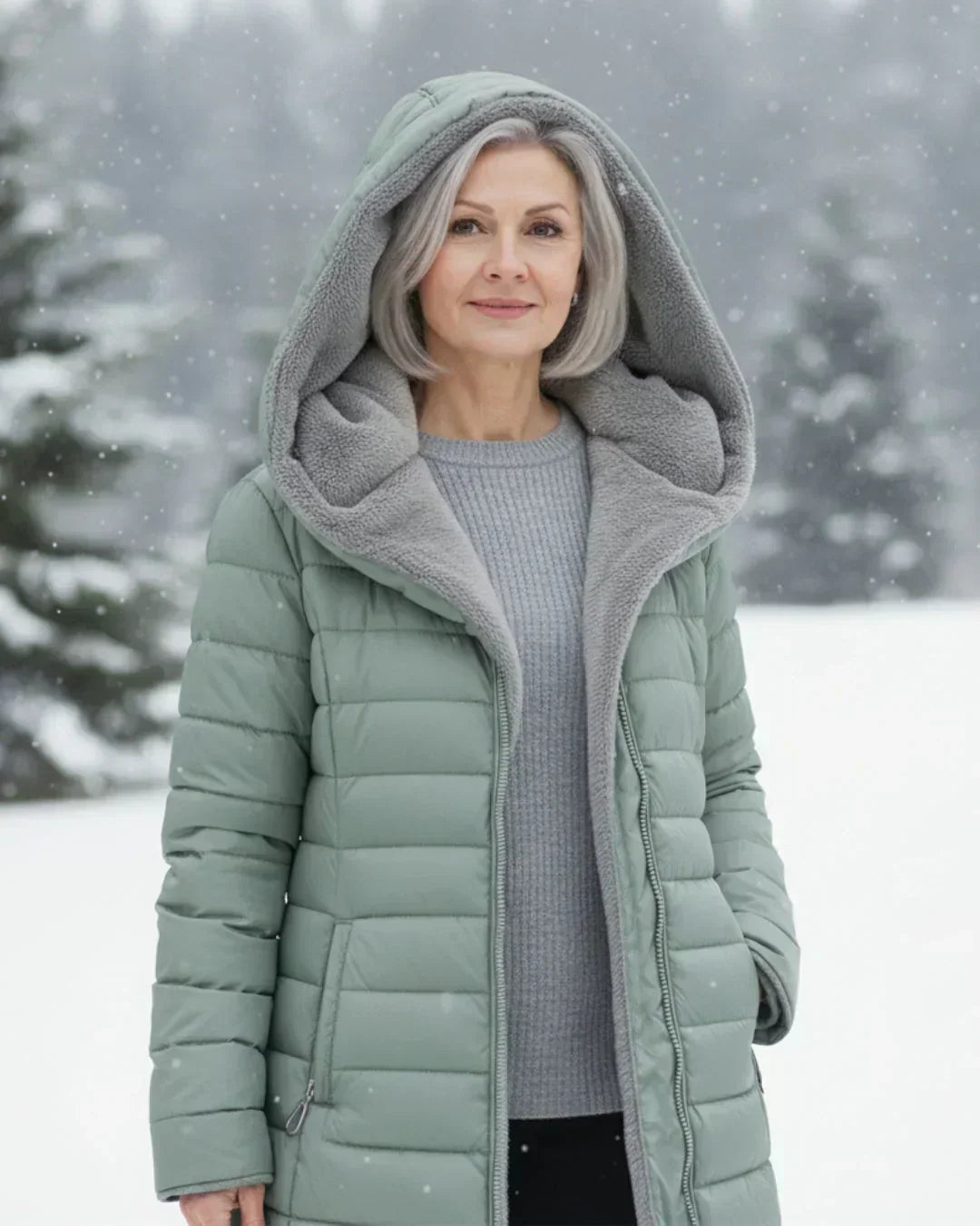 Nadine | Veste matelassée à capuche amovible