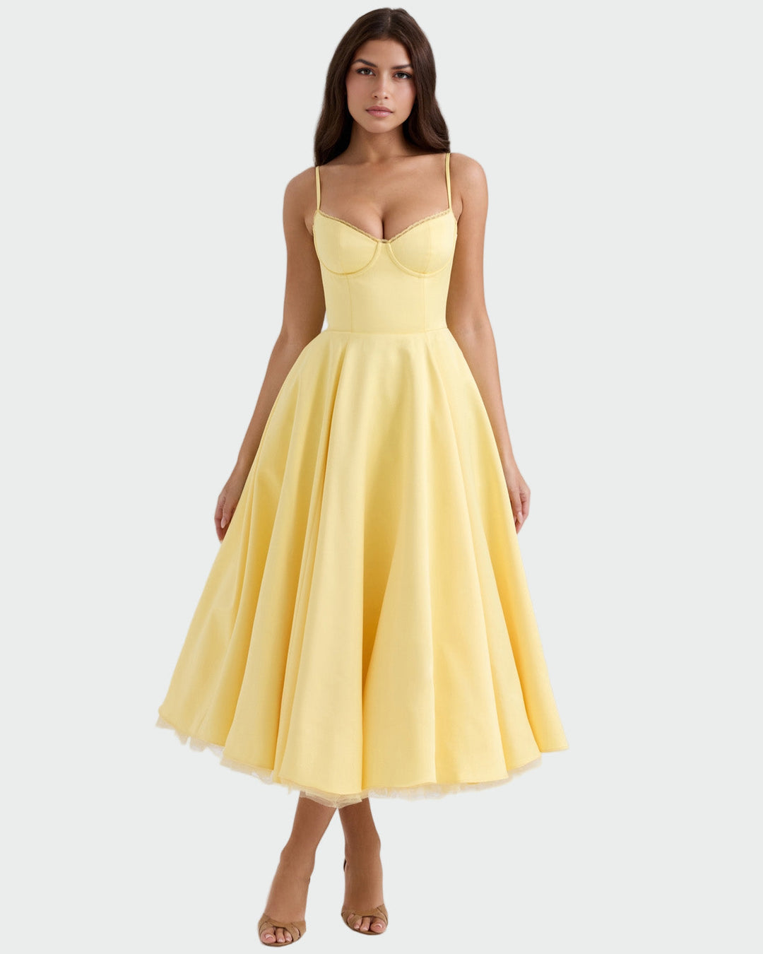 Robe Midi Jaune