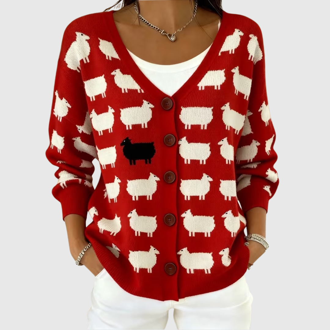 Cardigan en Maille Confortable avec Boutons
