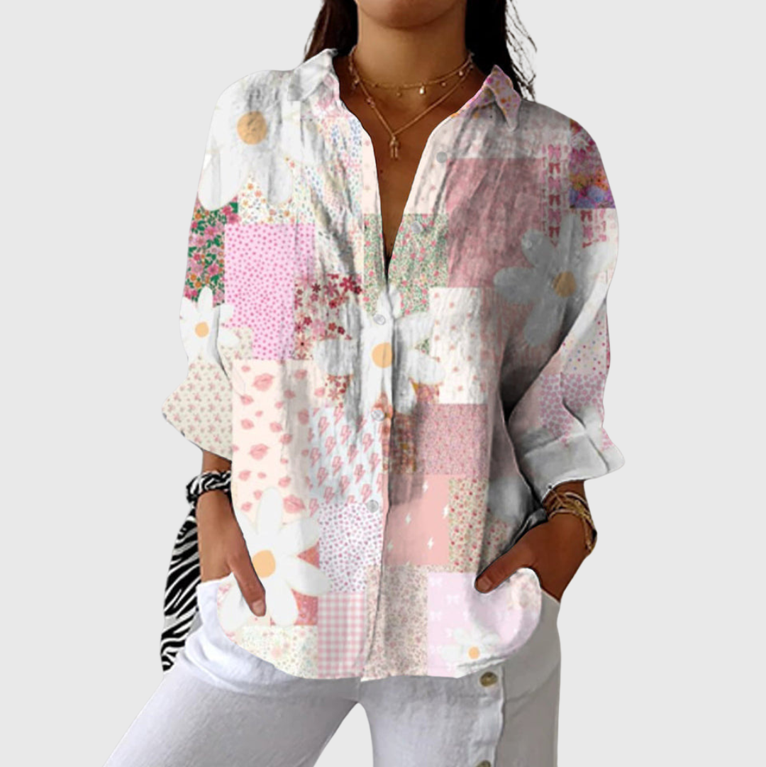 Blouse légère et colorée imprimée