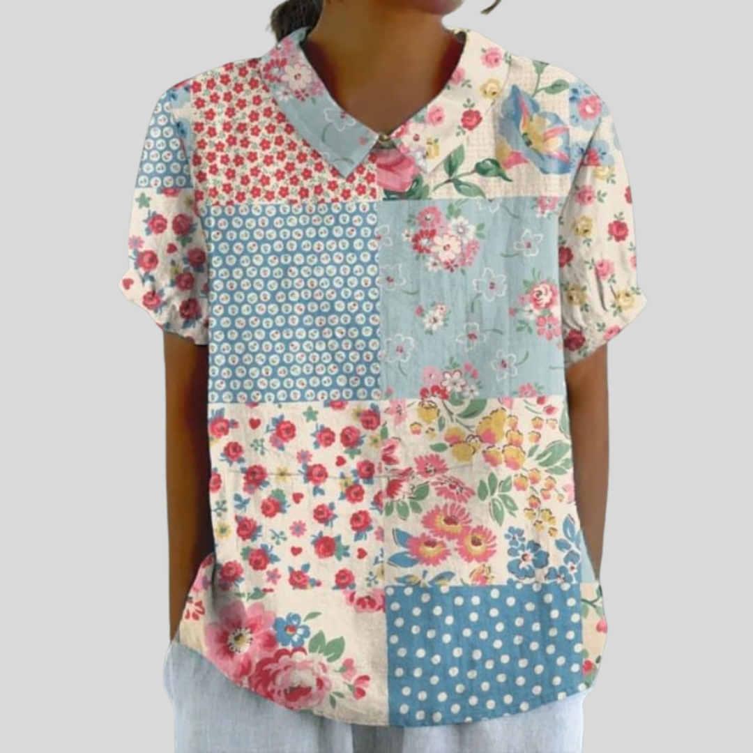 Top Floral Confortable Élégant