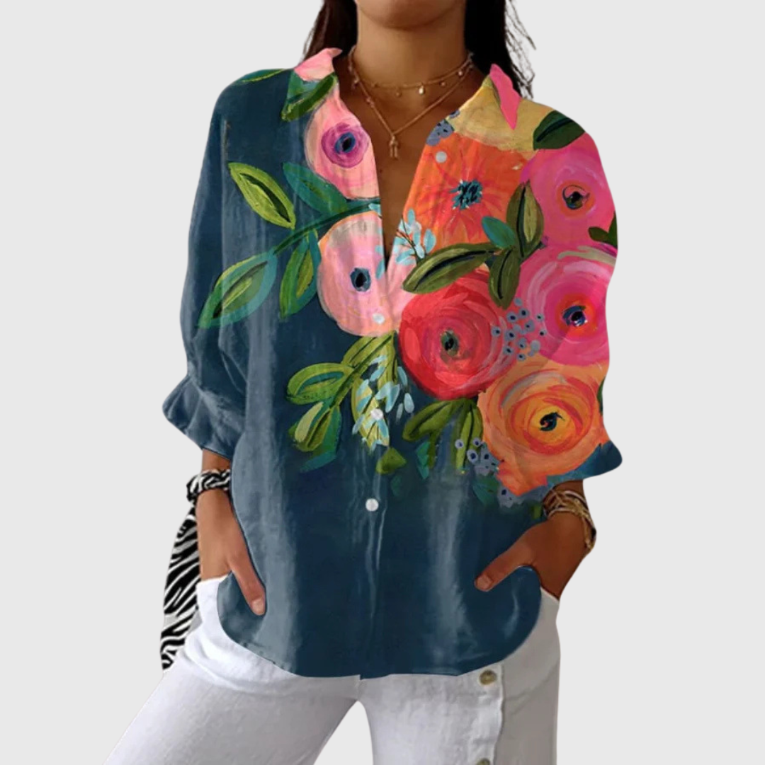 Blouse légère et colorée imprimée