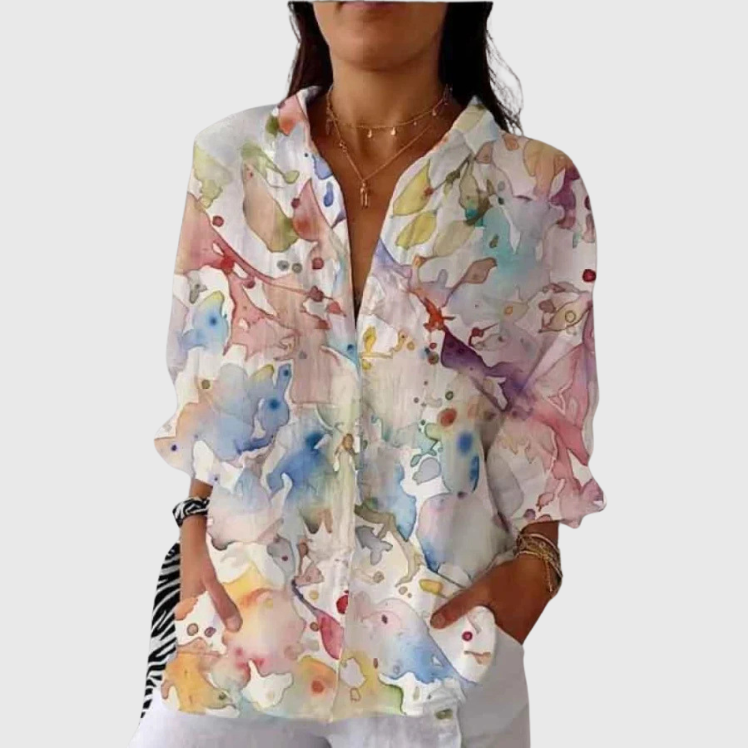 Blouse légère et colorée imprimée