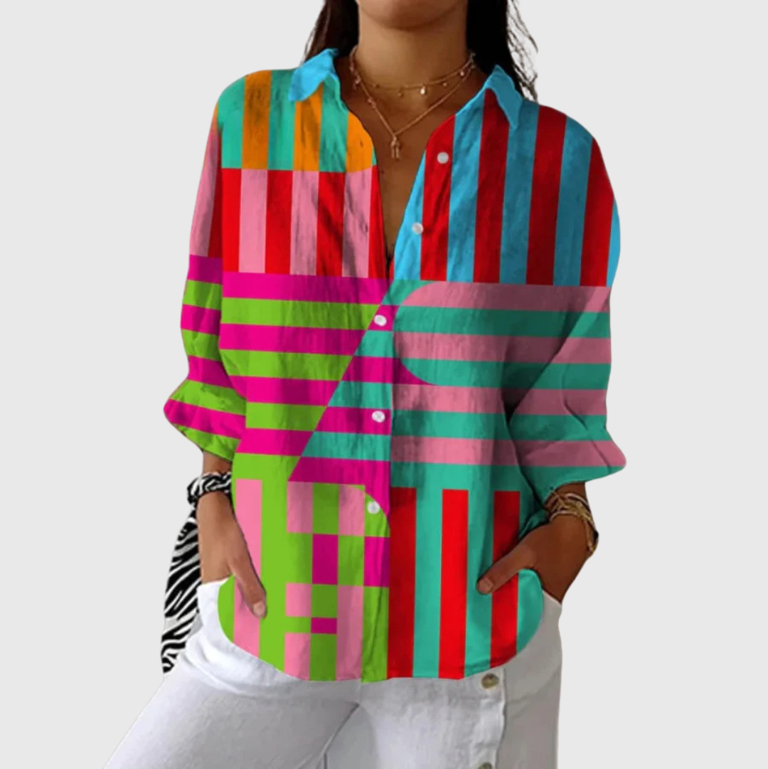 Blouse légère et colorée imprimée
