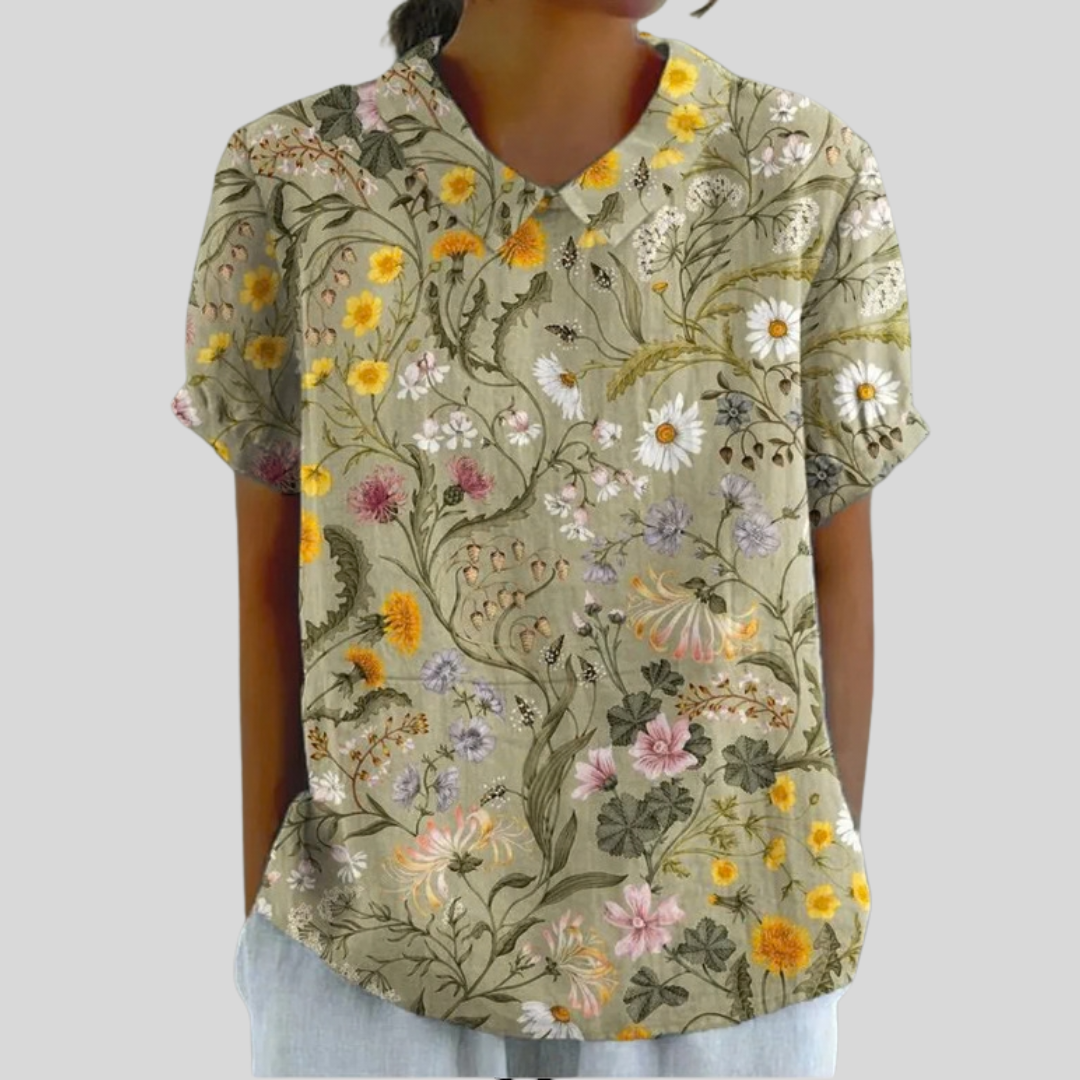 Top Floral Confortable et Élégant