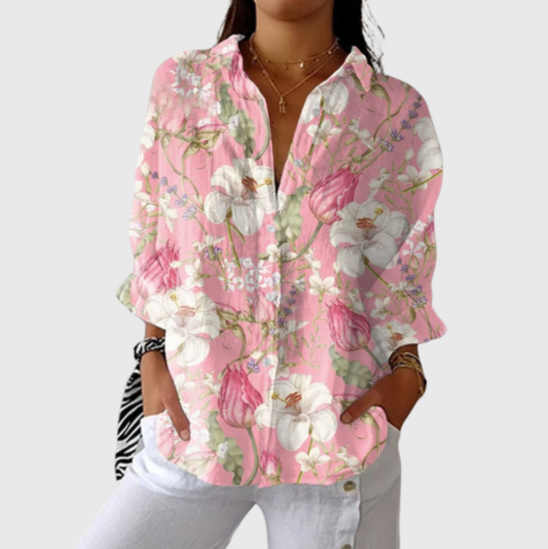 Blouse légère et colorée avec imprimé