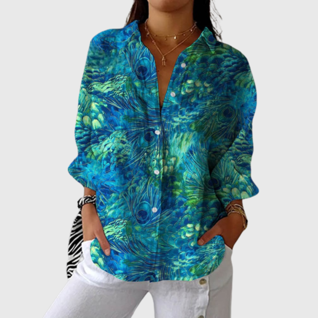 Blouse légère et colorée avec imprimé