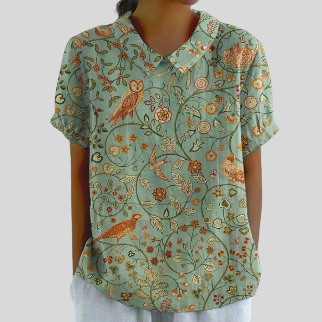 Top Floral Confort Élégant