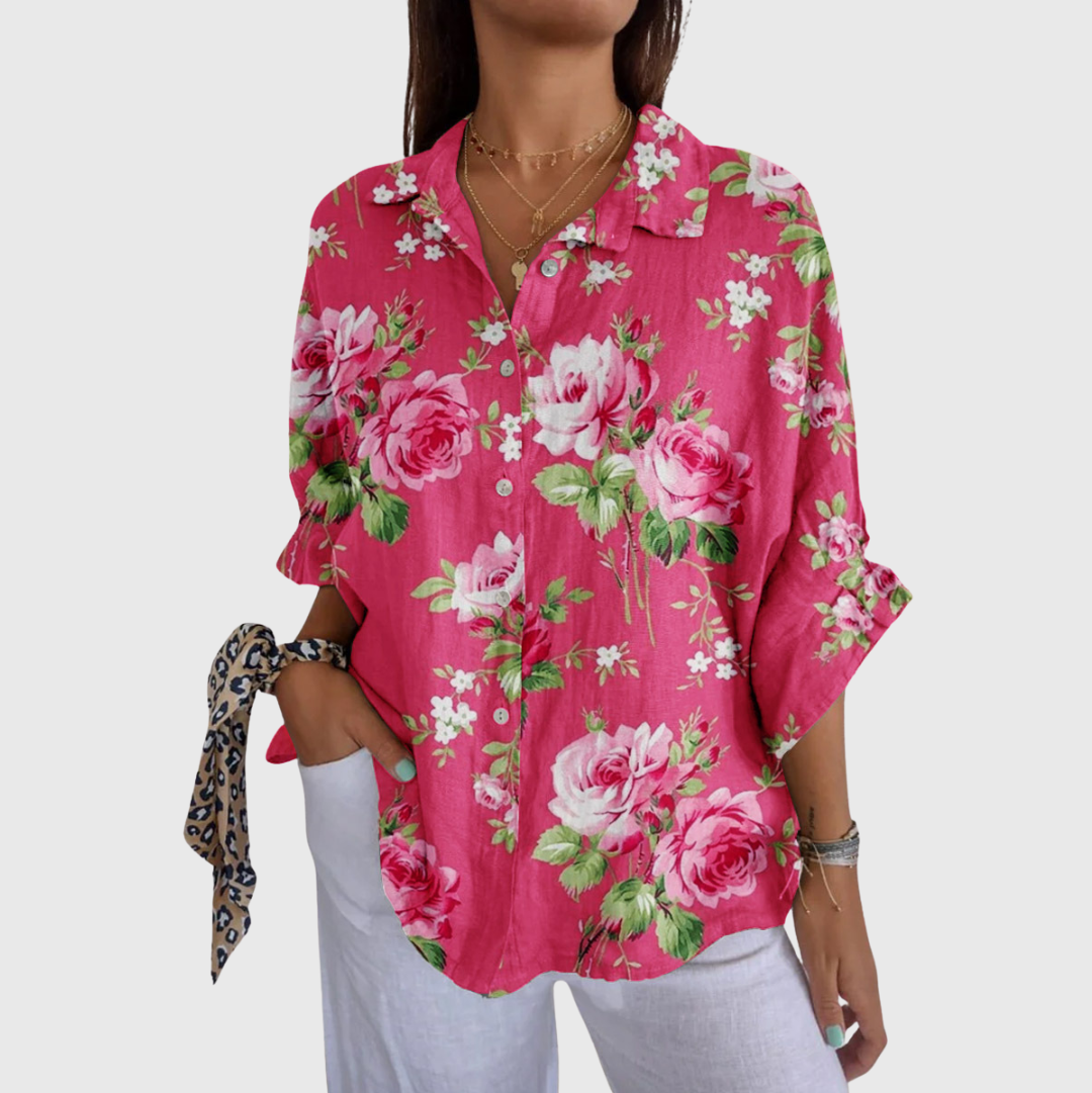 Blouse légère et colorée avec imprimé