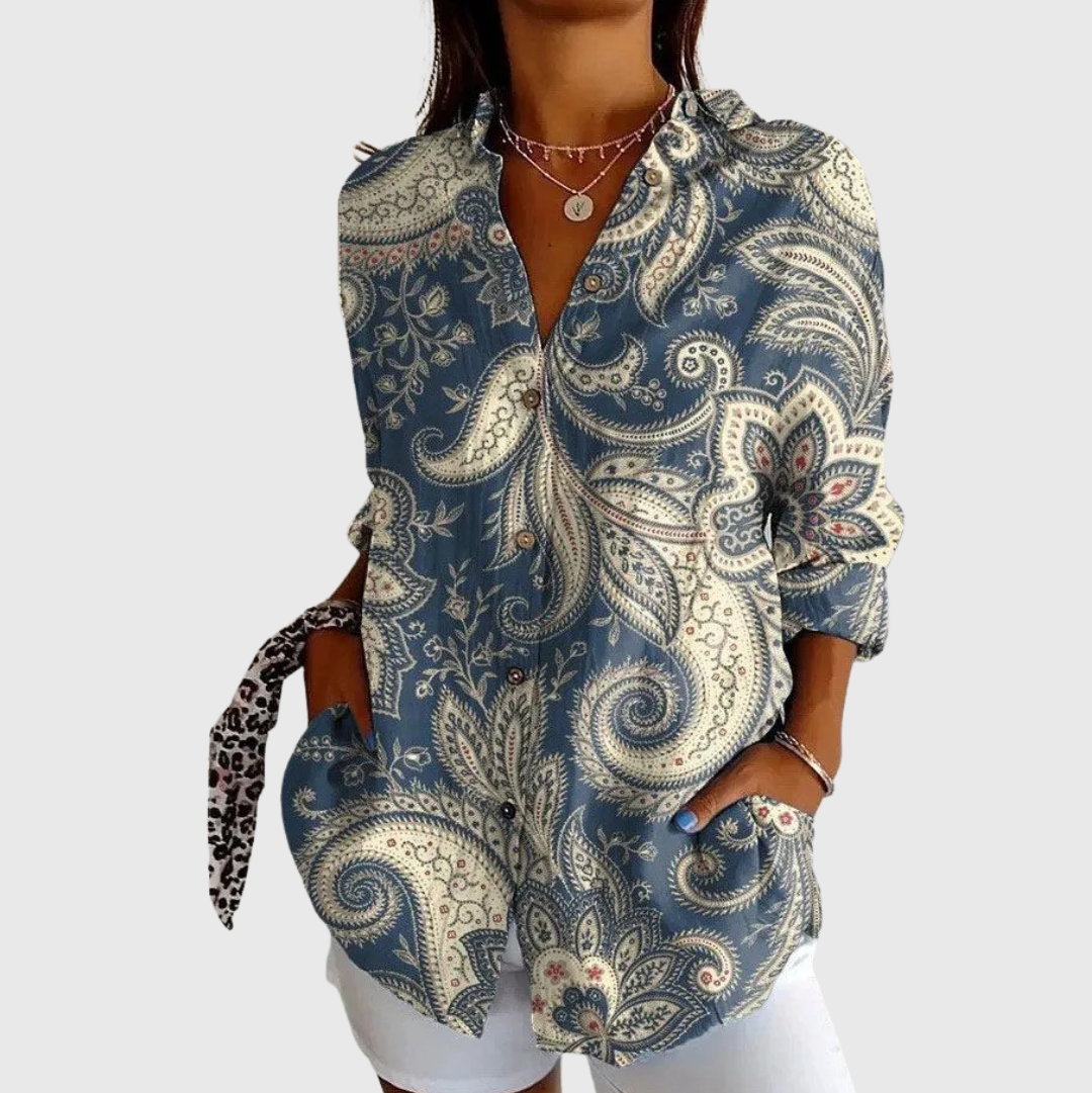 Blouse légère et colorée avec imprimé