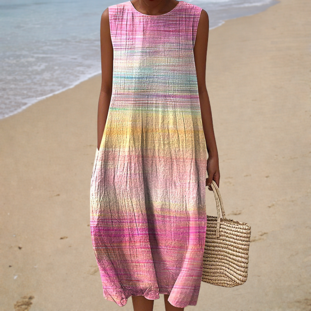 Robe d'Été Confortable Sans Manches