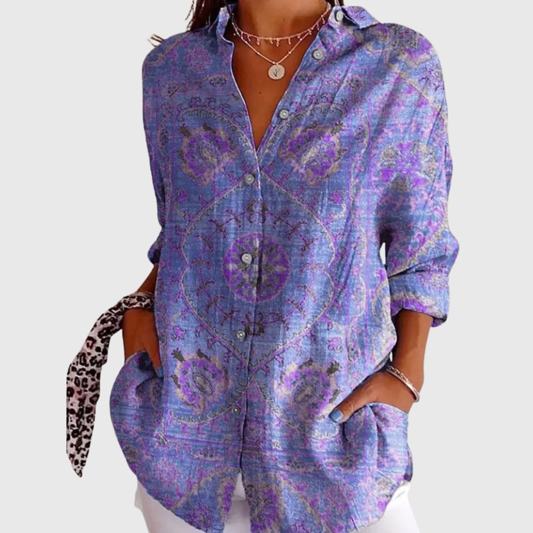 Blouse légère et colorée avec imprimé