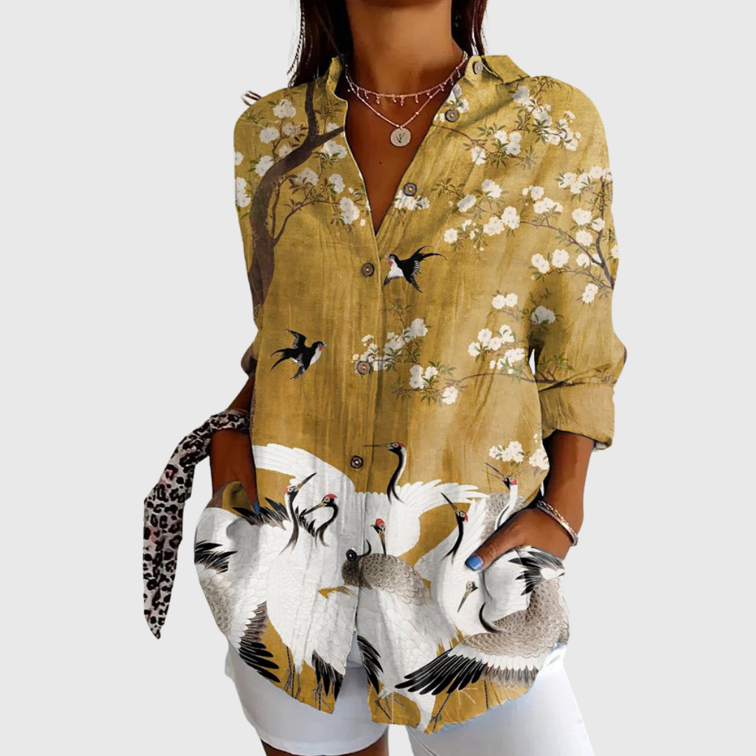 Blouse légère et colorée imprimée