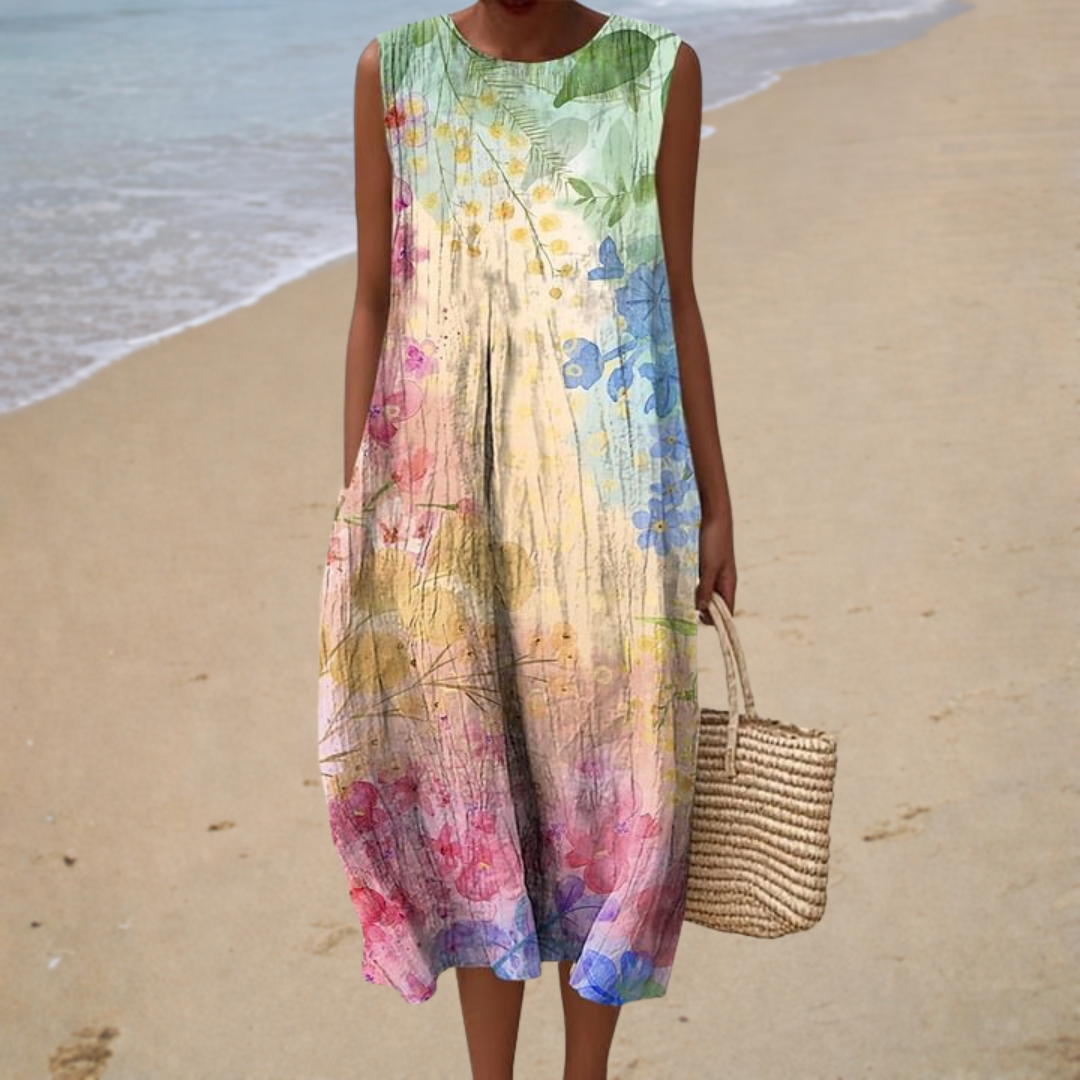 Robe d'Été Confortable Sans Manches