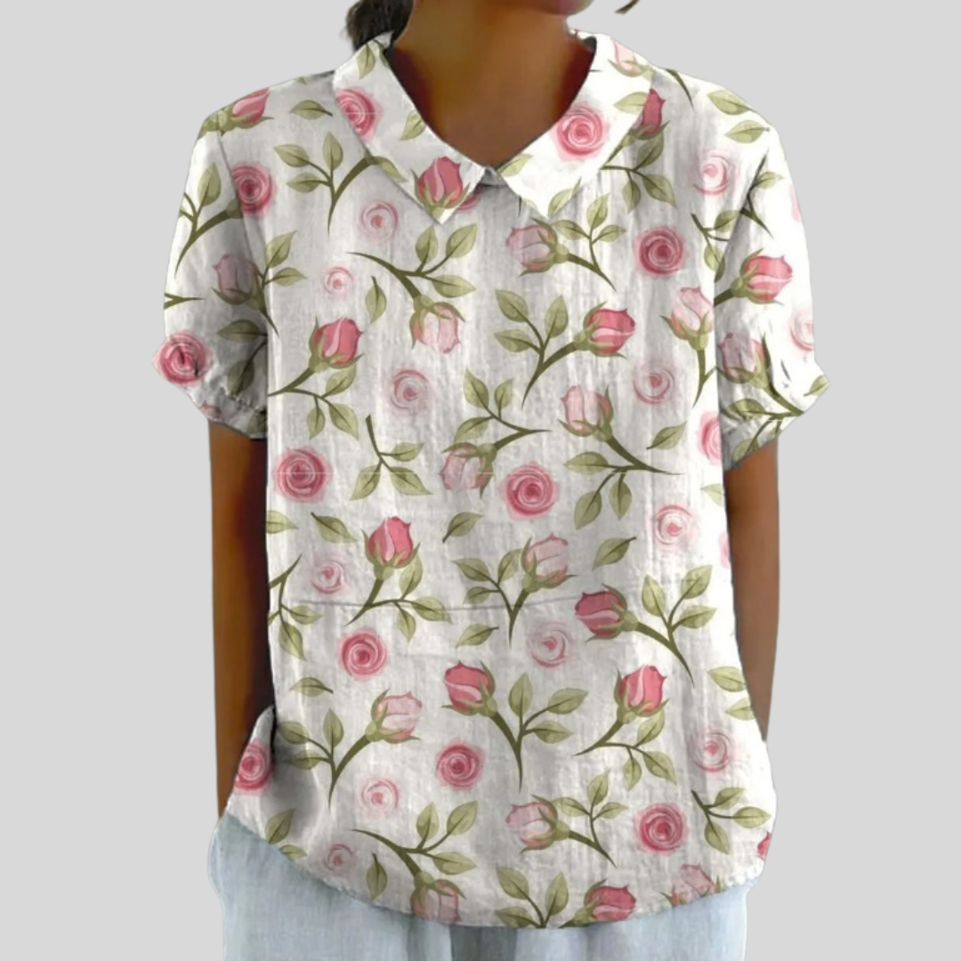 Top Floral Confortable Élégant