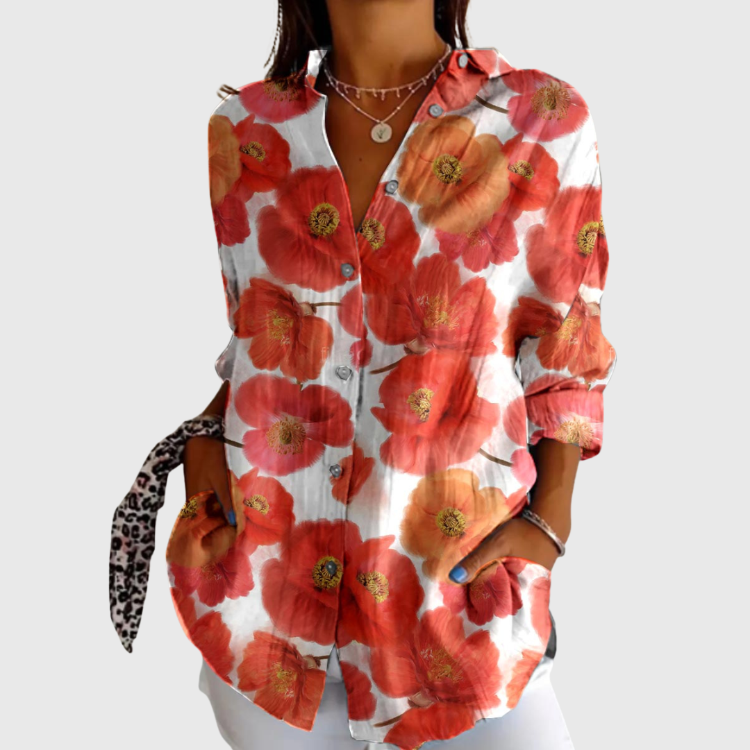 Blouse légère et colorée avec imprimé