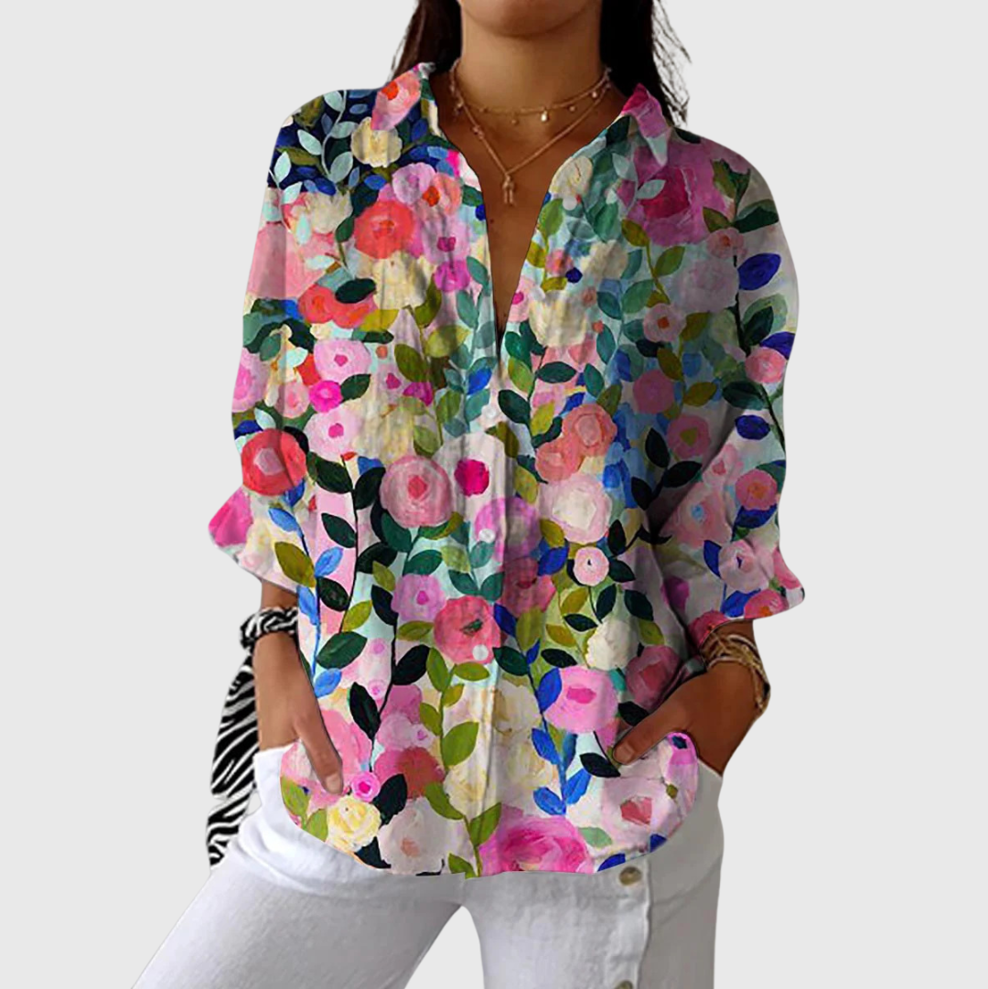 Blouse légère et colorée imprimée