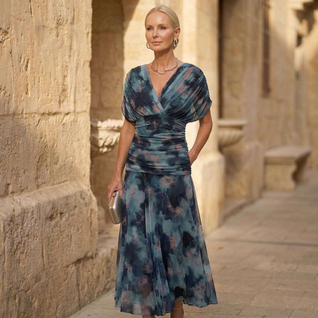 Luna | Élégant Robe Bleue