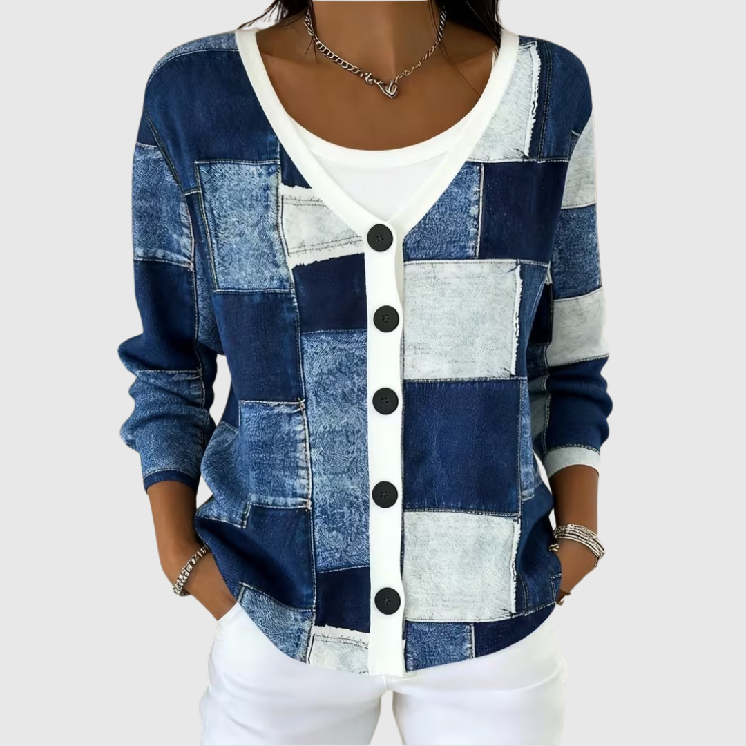 Cardigan en Maille Confortable avec Boutons