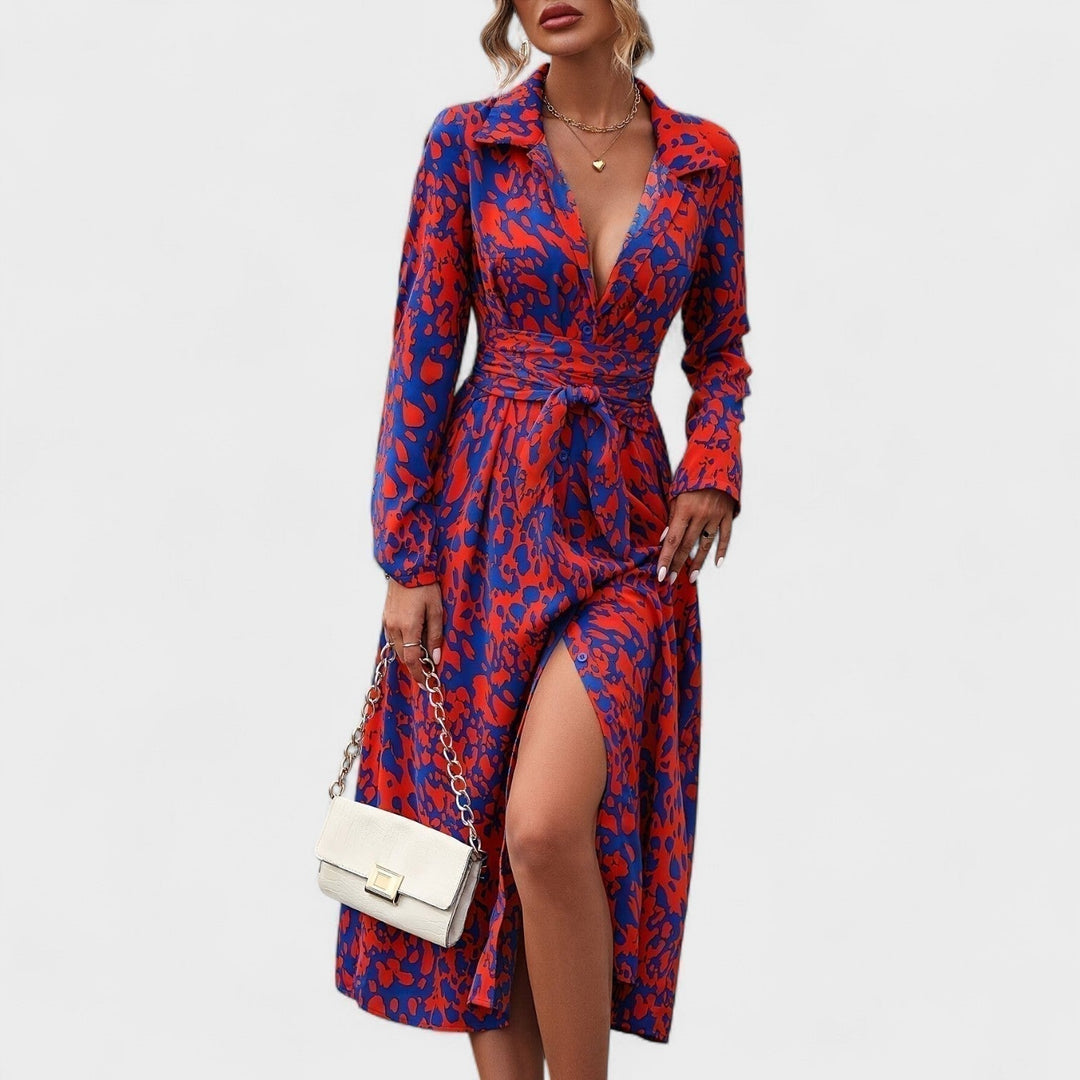Irina – Robe à imprimé léopard