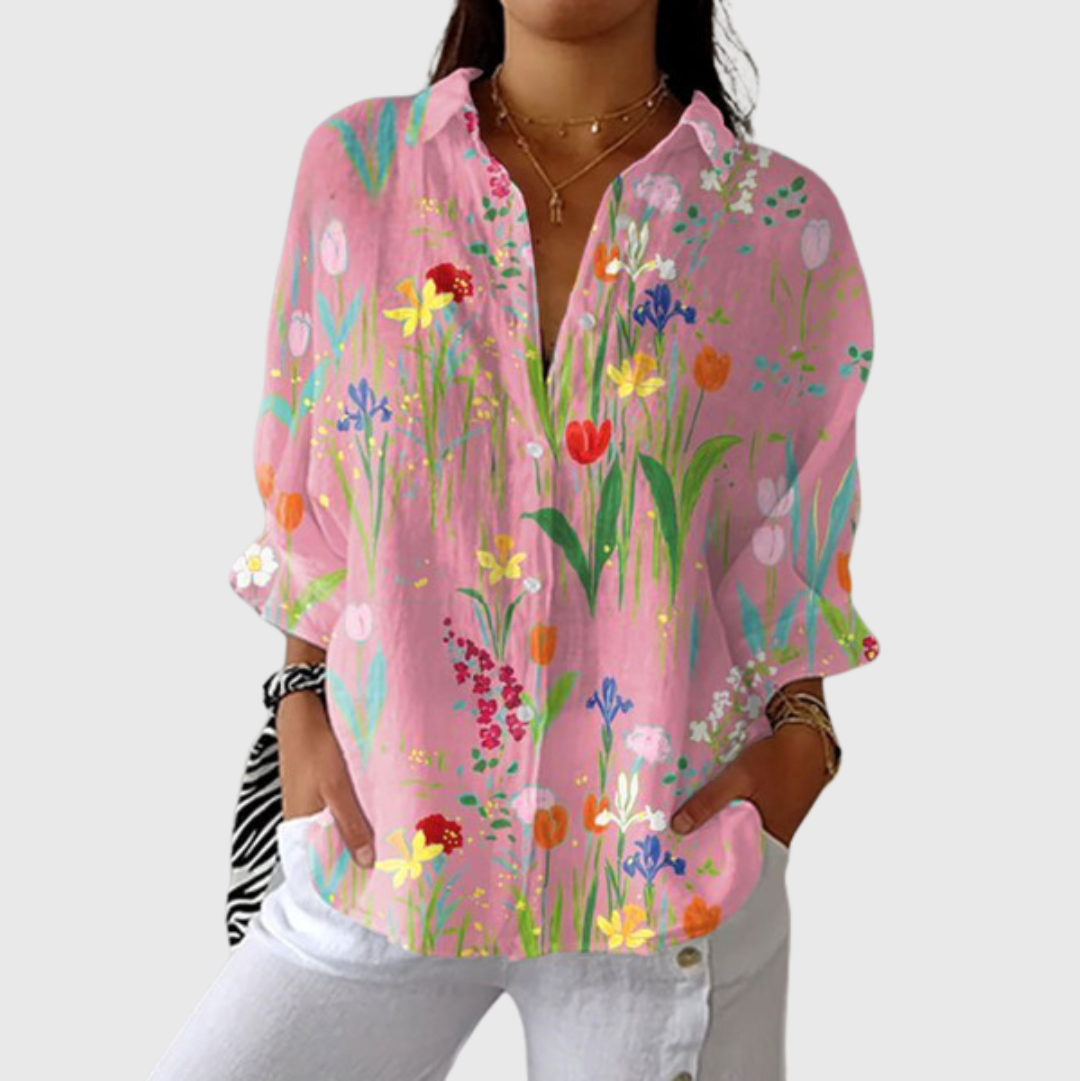 Blouse légère et colorée avec imprimé
