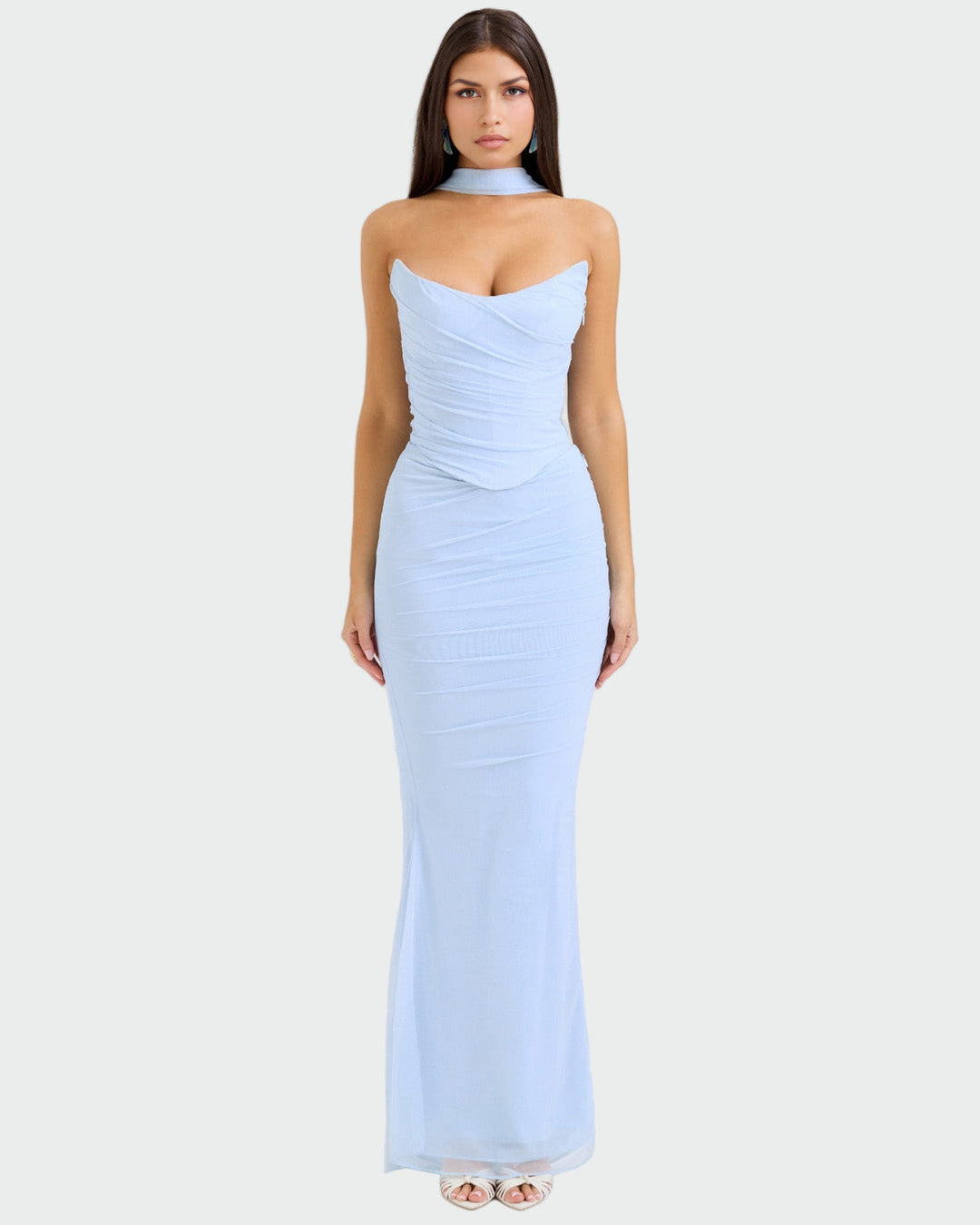 Lora | Robe Drapée Longue
