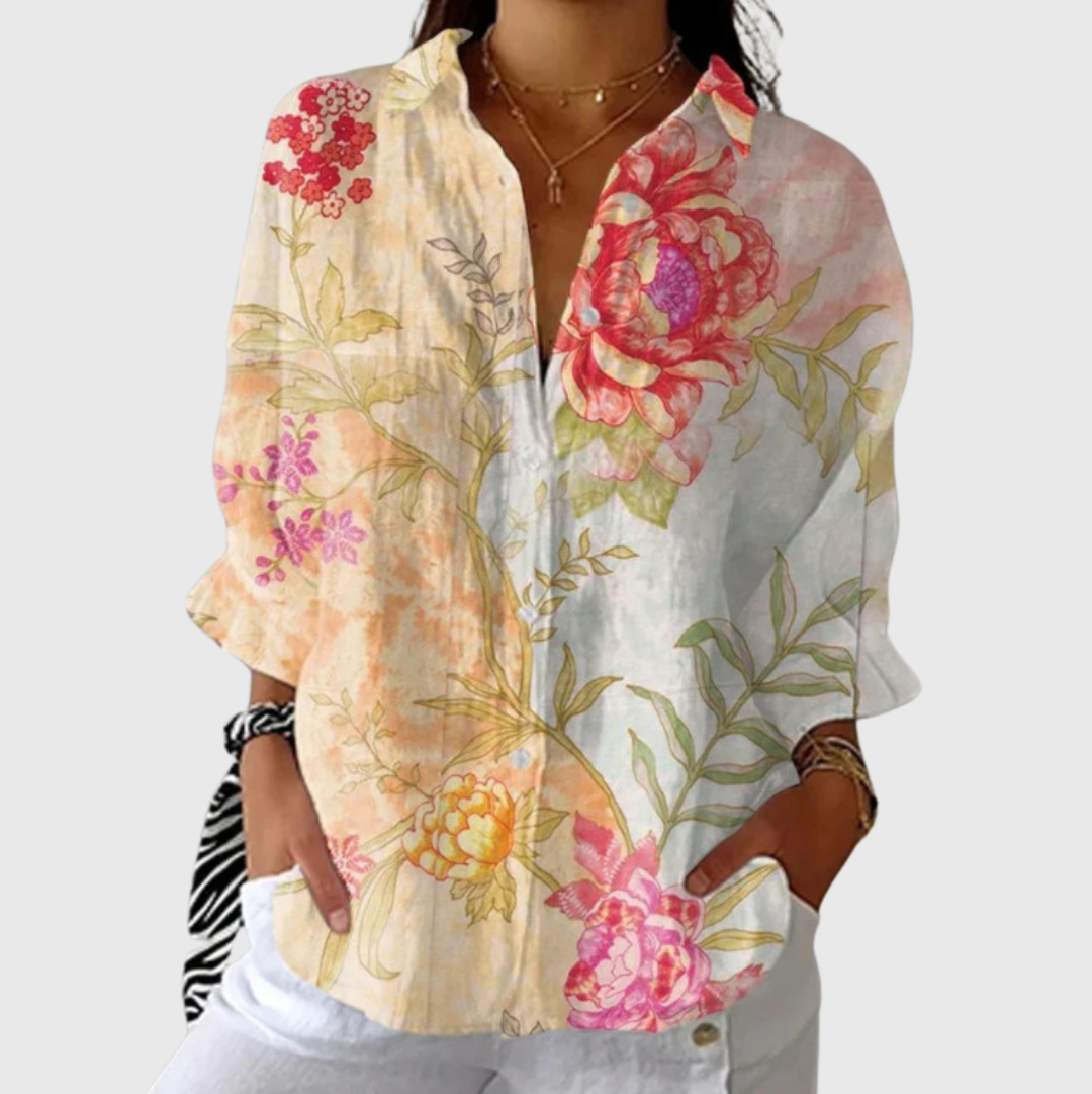 Blouse légère et colorée avec imprimé