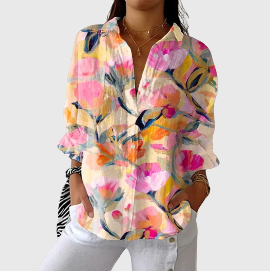 Blouse légère et colorée imprimée