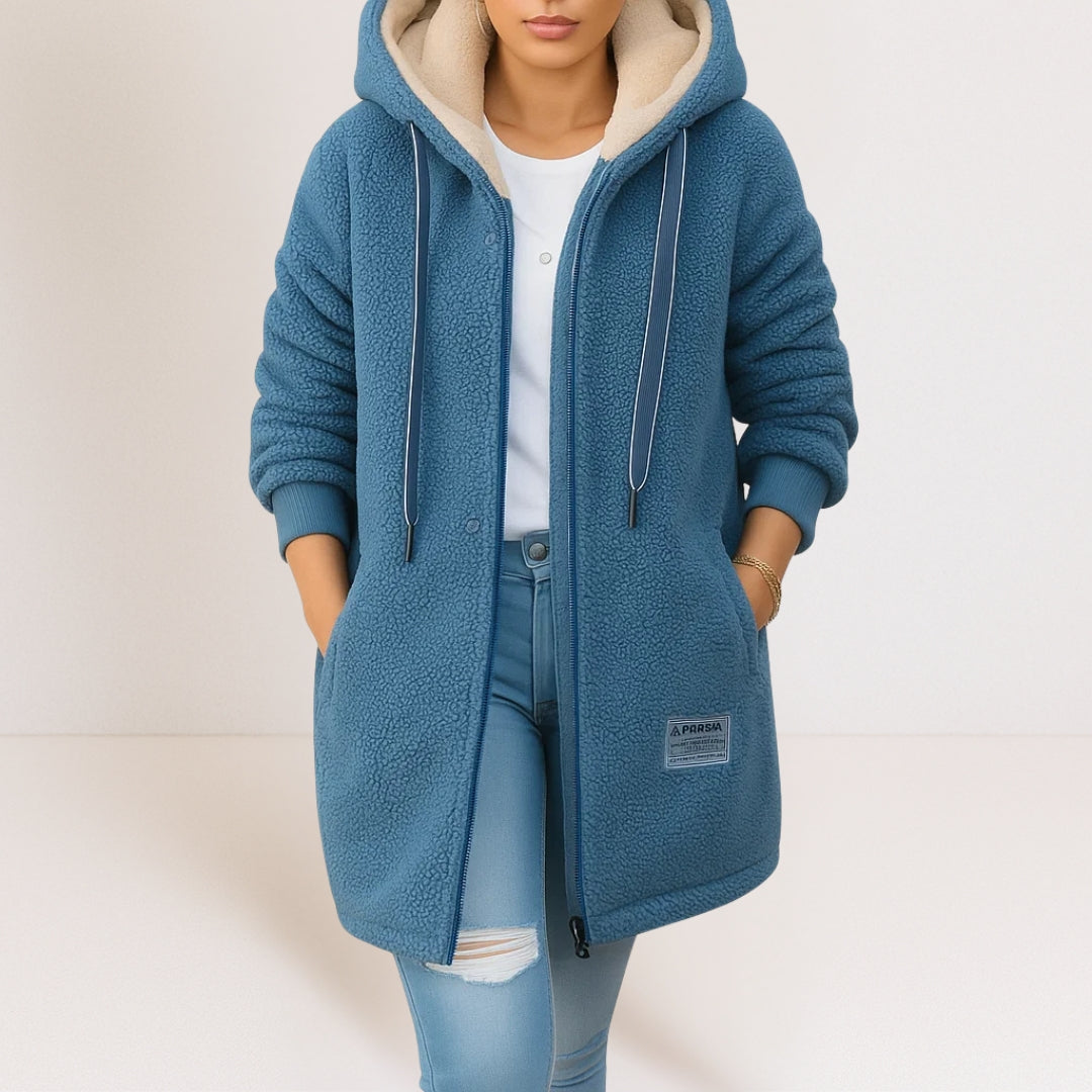 Marceline | Veste longue à capuche