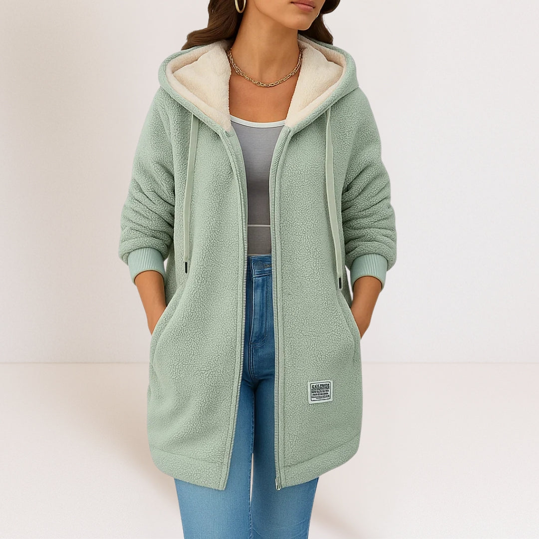 Marceline | Veste longue à capuche