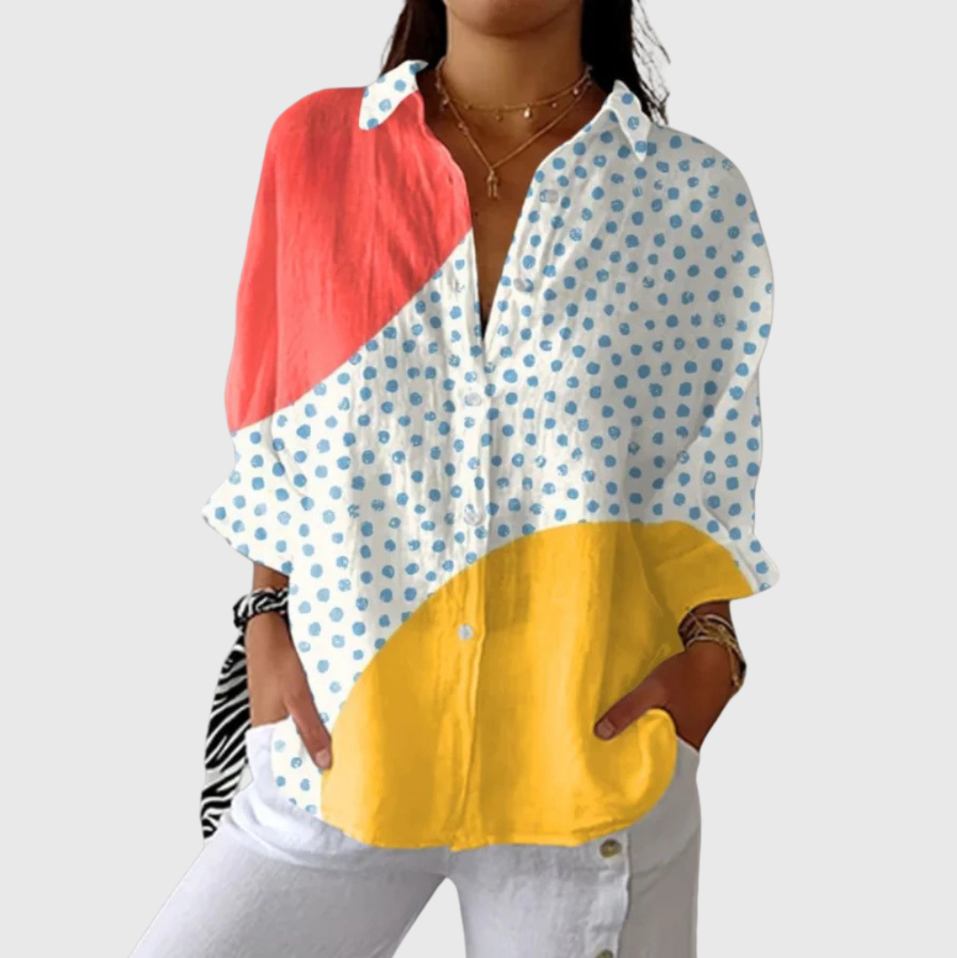 Blouse légère et colorée imprimée