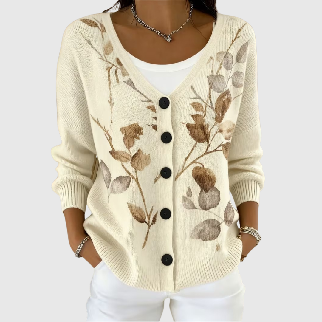 Cardigan en Maille Confortable avec Boutons