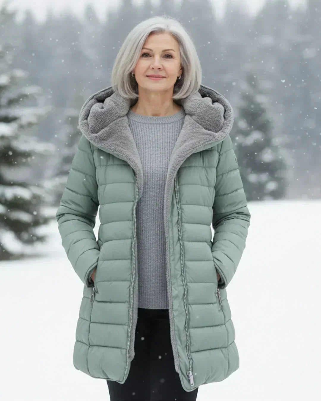 Nadine | Veste matelassée à capuche amovible