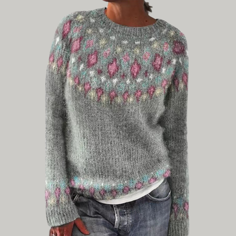 Candace | Pull à Mailles avec Motif