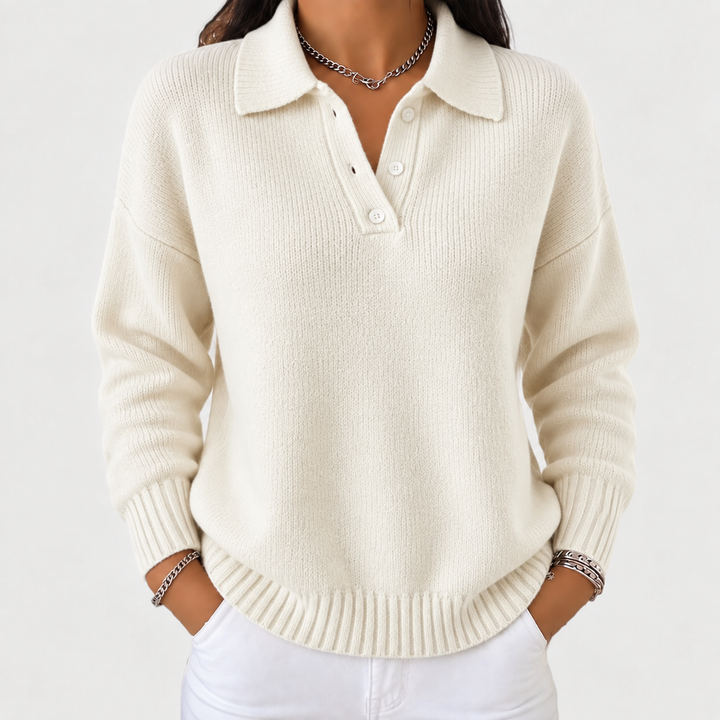 Aude | Pull polo doux
