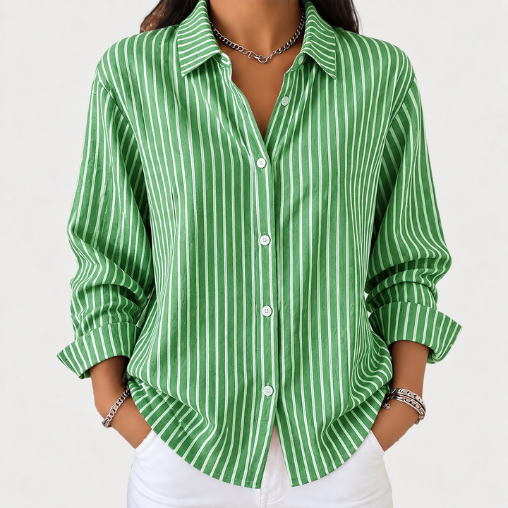 Laurène | Chemise à rayures avec boutons