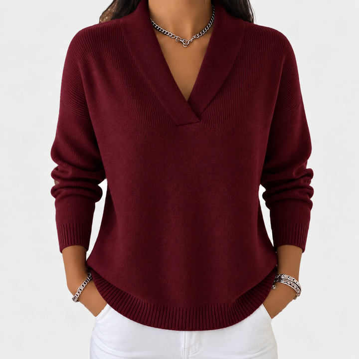 Nora | Pull ample avec col en V