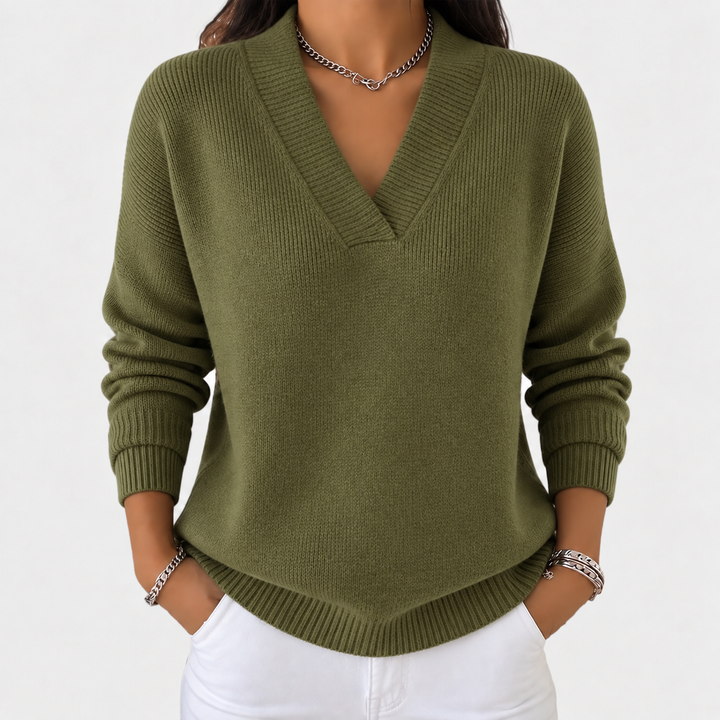 Nora | Pull ample avec col en V