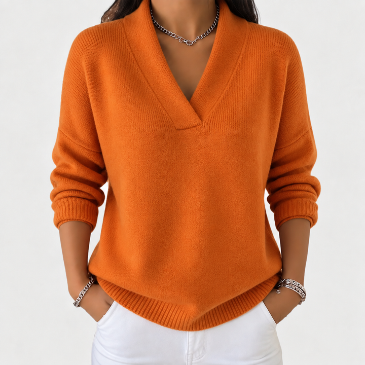 Nora | Pull ample avec col en V