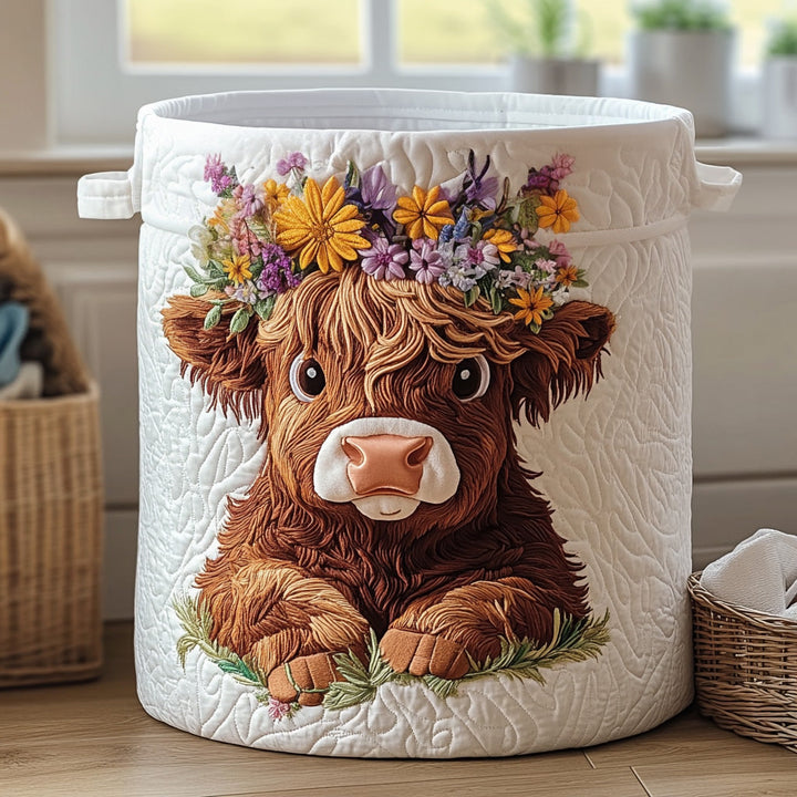 Jacqueline | Panier à linge matelassé