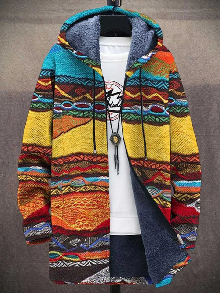 Élodie | Cardigan artistique multicolore