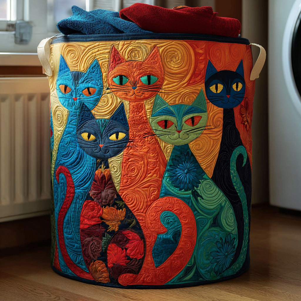 Clémentine | Panier à linge matelassé