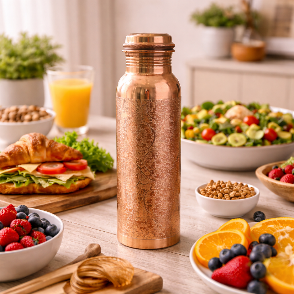 Bouteille en cuivre gravé — 950 ml