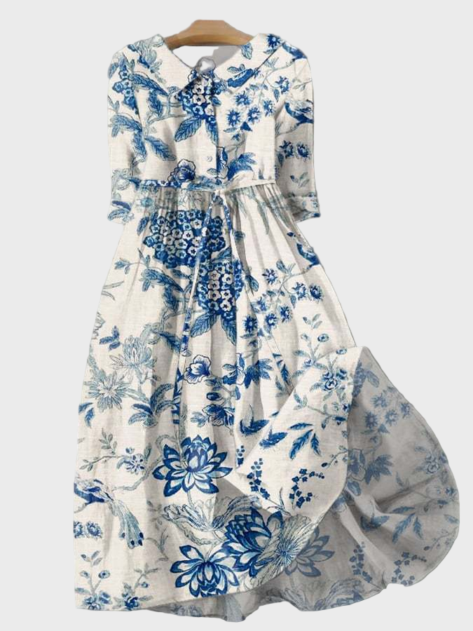 Robe en Porcelaine Fleurie