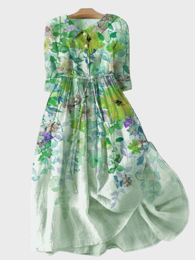 Robe de jardin en aquarelle