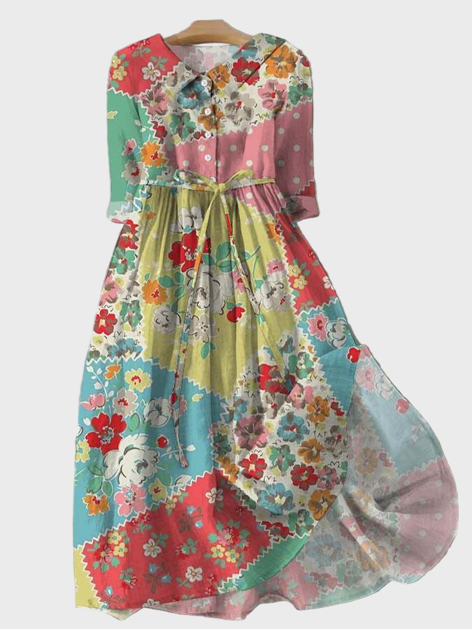 Robe Fleurie Multicolore