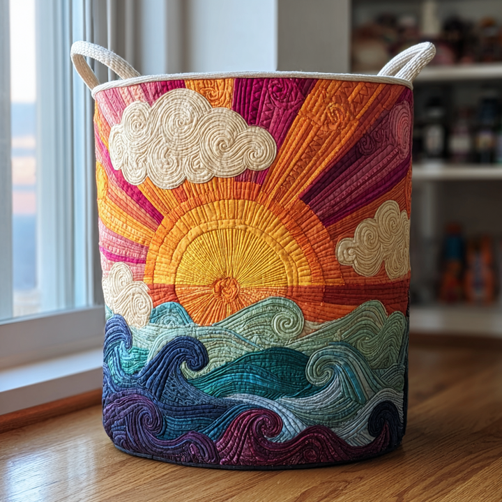 Aurore | Panier à linge matelassé