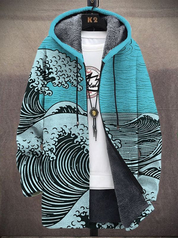 Noémie | Cardigan au motif de vagues